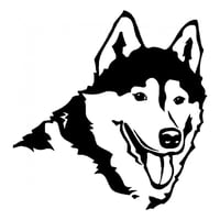 Rienda Libre Graphics - Decomural Husky Dog Ws-34702