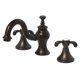 thumbnail image 1 of Grifo Kingston Brass KC7165TX de lavabo de instalación amplia, bronce aceitado, 1 of 3