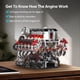 thumbnail image 3 of Juego De Bloques De Construcción Kit De Maquetas De Motor V8 2718 Unidades, 3 of 6