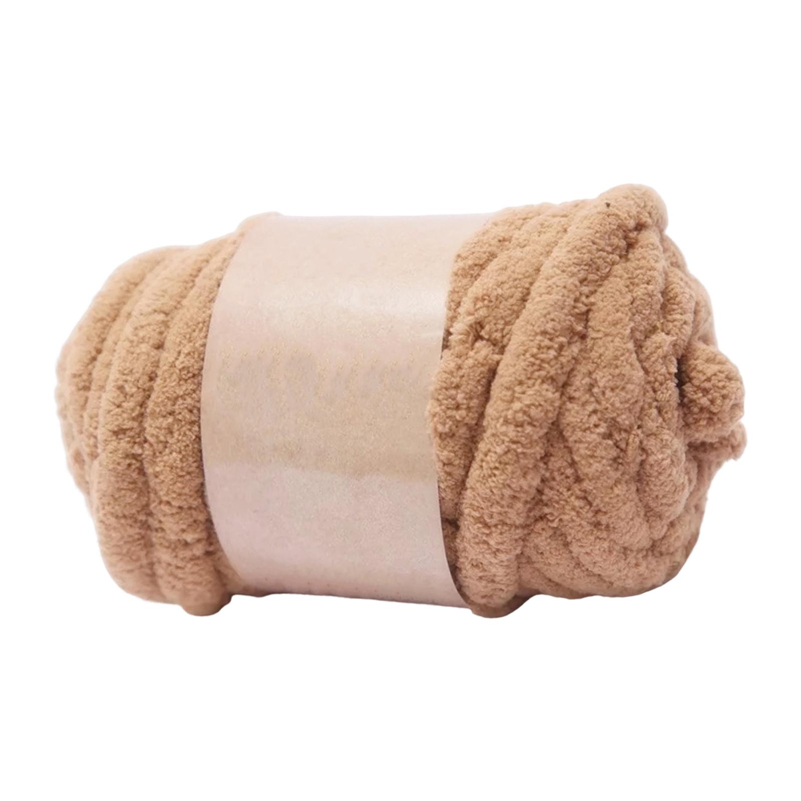 Magideal - Hilo Grueso Y Grueso, Hilo Tubular Jumbo, Brazo De Relleno, De Hilo De Punto, Hilo Suave Y Voluminoso, Hilo De Peso Para Hacer Alfombras, , Khaki Caqui