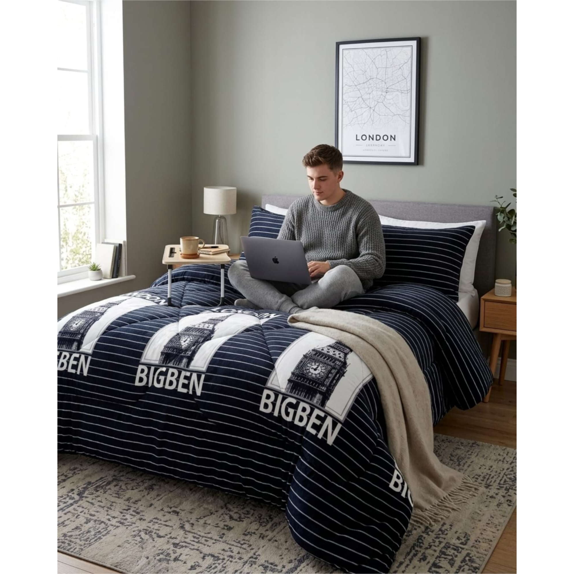 Myl Todo Hogar - Plumón Térmico 2 Plazas Plush Y Chiporro Extra Cálido Invierno