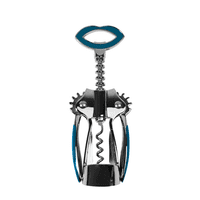 Sacacorcho Silicona Acero Inoxidable Azul Fta