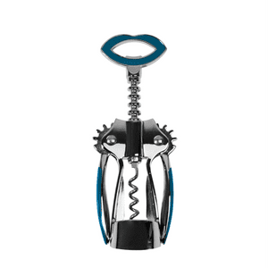Sacacorcho Silicona Acero Inoxidable Azul Fta