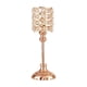 thumbnail image 2 of Candelabro de Hierro Dorado y Cristal para Centro de Mesa (30 x 13 cm), 2 of 3