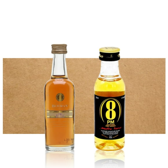 Mix Miniatura Botran Solera & 8PM, 50 ml