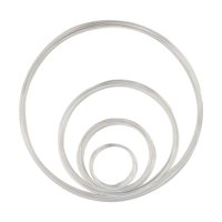 Bothyi - Alambre De Memoria Con Múltiples Bucles, Alambre Fino De 0,6 Mm Para Abalorios Para Collar Artístico Hecho A Mano En Plata