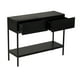 thumbnail image 4 of Mesa Arrimo Relan Mueble Recibidor Con 2 Cajones y Estante Color Negro, 4 of 9