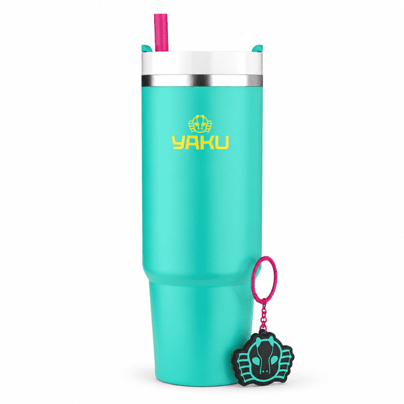 Mug Térmico Lemuria 850 Ml Vaso Térmico Reutilizable Verde Menta