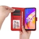 thumbnail image 2 of Funda tipo cartera FOXDOCK para OnePlus Nord N200 , diseño girasol en relieve, cuero PU, cierre magnético, soporte y tarjetero, 2 of 5