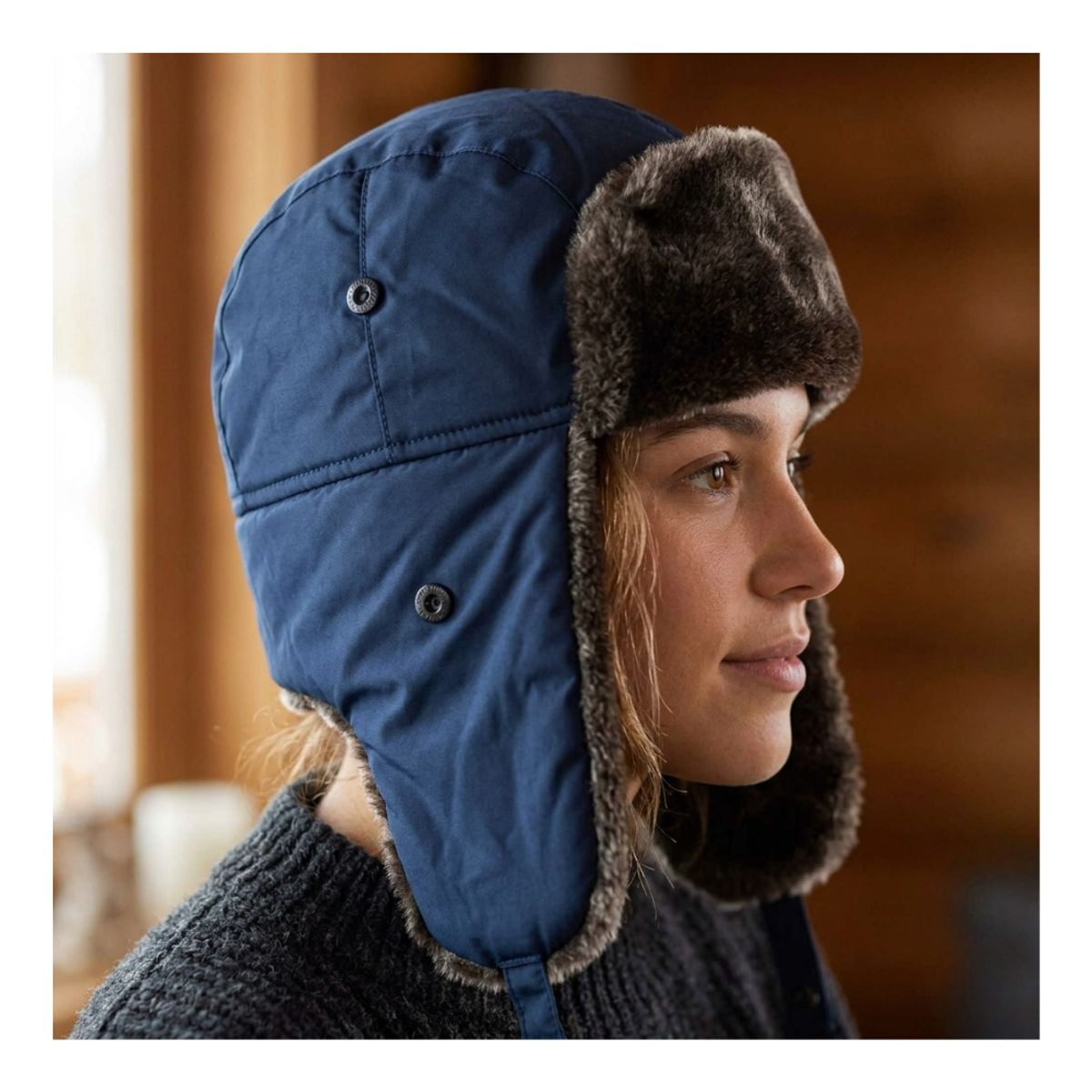 Genérico - Gorro Ruso Unisex De Lona Parka Calido Termico