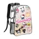 thumbnail image 1 of SanrioMochila transparente temática, resistente y duradera, bolsa see-through para trabajo, deporte, universidad y viaje, 31 × 43 cm, 1 of 6
