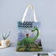 thumbnail image 2 of The Good Dinosaur Bolso de tela con estampado de lienzo para mujer, bolsa de compras reutilizable y estética, con cremallera interior, regalo para mujer, 35 × 40 cm., 2 of 6