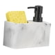 thumbnail image 3 of Dispensador De Jabón Líquido Y Soporte De Esponja Botella De Bomba De Líquido Para Encimera Blanco, 3 of 5