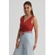 thumbnail image 1 of Polera Mujer Textura Escote V Terracota, 1 of 4