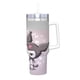 thumbnail image 2 of My Melody Vaso aislado de acero inoxidable con asa, diseño temático, regalo para familia, amigos y fans; incluye pajita y encaja en el portavasos estándar, 40 oz, 2 of 6