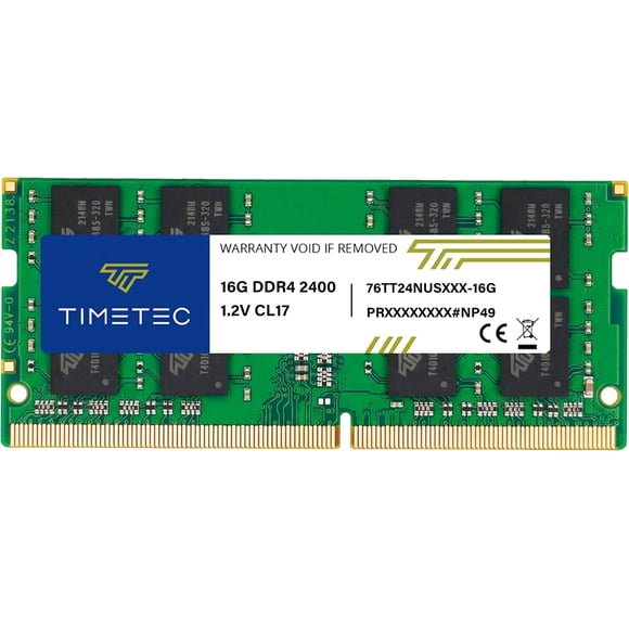 Memoria RAM Timetec 16 GB DDR4 2400 MHz CL17 SODIMM para Portátil