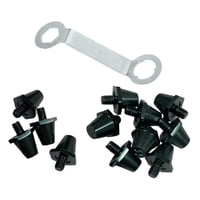 Magideal - 12 Tacos Para Botas De Fútbol, Zapatillas De Atletismo, Clavos Portátiles Antideslizantes De Repuesto Para Césped Con Llave Para Zapatillas Deportiv