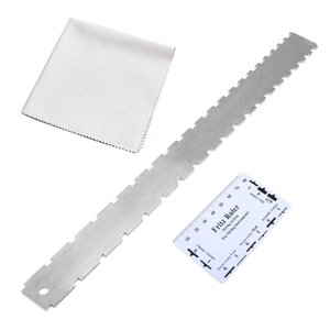 Bothyi - Regla Recta Con Muescas Para Cuello De Guitarra, Herramienta Luthier Para Guitarra Acústica Eléctrica