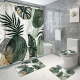 thumbnail image 1 of Set Juego De Baño 4 Piezas Con Cortina Deco Hogar Completo, 1 of 5