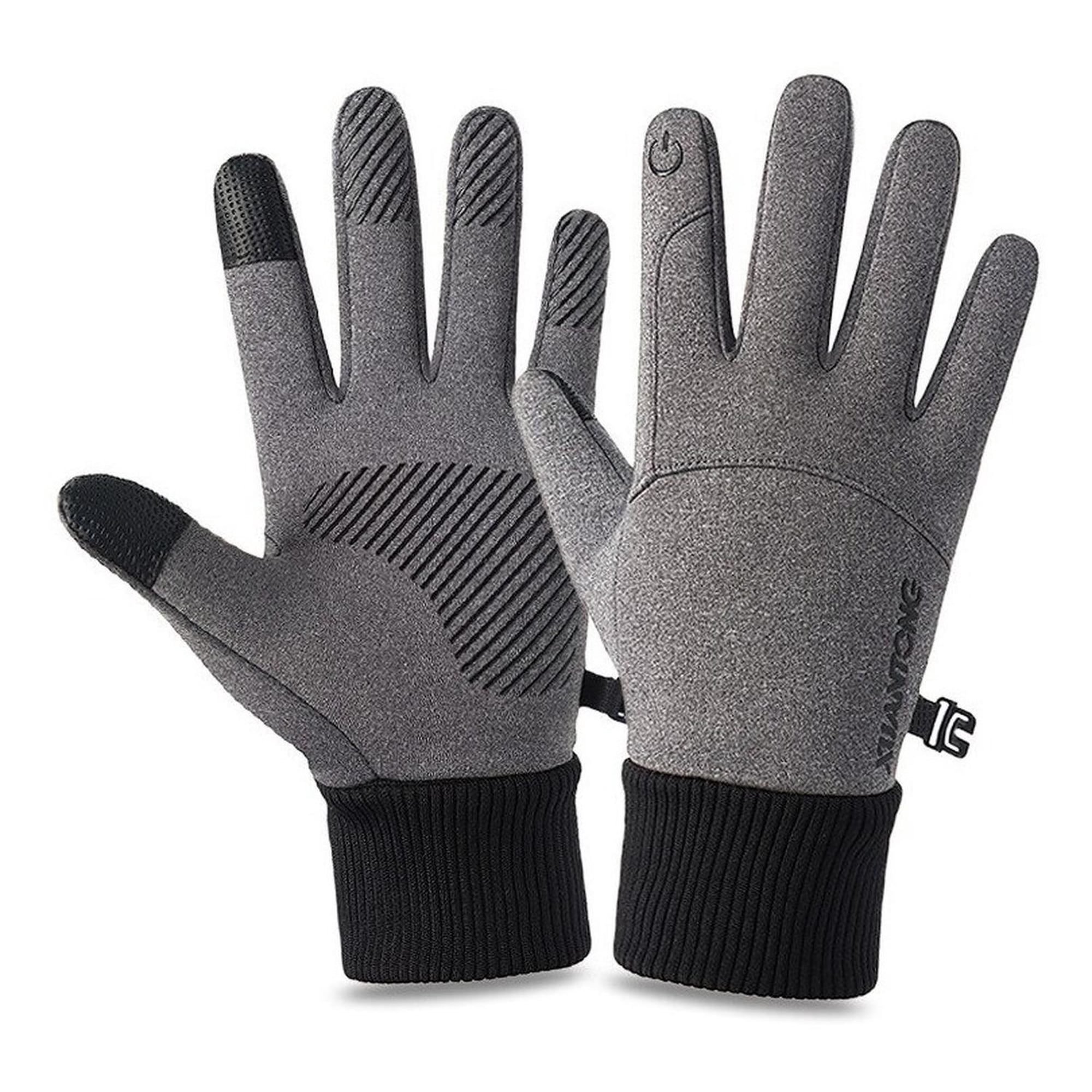 Genérica - Guantes Térmicos Resistentes Al Viento, Deportivo Y Casual Gris L