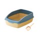 thumbnail image 2 of Caja De Arena Para Gatos Bandeja De Arena Para Gatos Semicerrada Para Gatos De Interior Mascotas Peque?as Conejo Amarillo Y Azul, 2 of 5