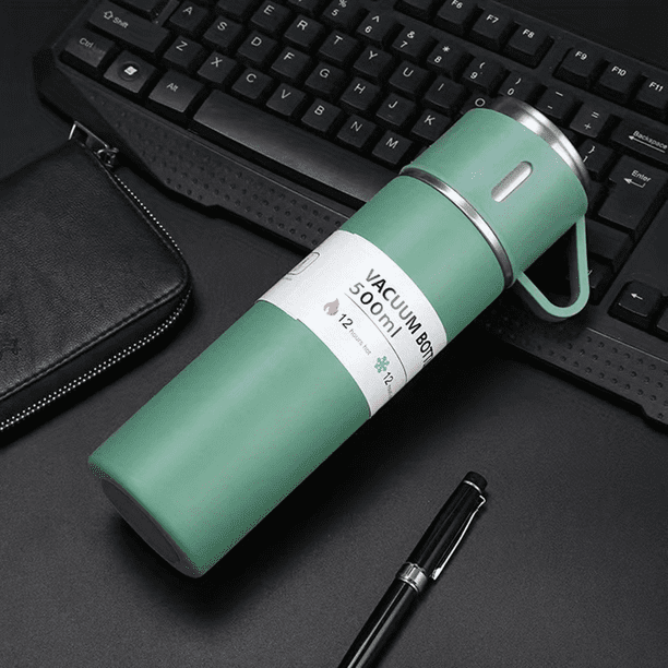 1pc/1Set Stainless Steel Thermal Cup, With Gift Box Set, Double Layer Leakproof Insulated Water Bottle, Keeps Hot And Cold Drinks For Hours, Suitable For Cycling, Backpacking, Office Or Car, School, P