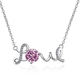 thumbnail image 1 of Collar Colgante Rosa/azul/amarillo para Mujer, Collar de Diamante Moissanita 1 Uds Color D VVS1, Regalos de Joyería para el Día de San Valentín Aniversario de Boda con Certificado, 1 of 9