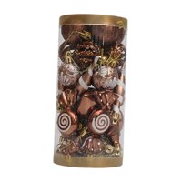 Bothyi - 31 Piezas De Adornos Colgantes Para Árbol De Navidad, Para Pared Interior, Chimenea, Colgantes De Navidad, Color Café