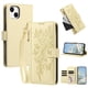 thumbnail image 1 of Funda Billetera Floral en Relieve iphone15 con Tarjetero y Cremallera Blanco, 1 of 6