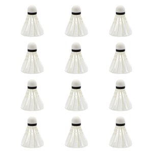 Ioensy - Volantes De Bádminton De Estabilidad Birdie Para Ejercicios Deportivos En Interiores 12 Piezas