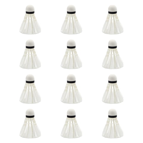 Ioensy - Volantes De Bádminton De Estabilidad Birdie Para Ejercicios Deportivos En Interiores 12 Piezas