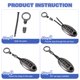 thumbnail image 4 of Llavero para coche Uxcell, llavero desmontable universal anti-pérdida con hebilla de metal y correa de 1.5 pulgadas para hombres y mujeres (Gris oscuro, paquete de 2), 4 of 6