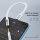 thumbnail image 4 of Adaptador USB‑C a jack de 3,5 mm Hi‑Fi MOSWAG, 4 of 6
