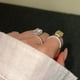 thumbnail image 5 of Anillo de Plata Esterlina 925 de 8x12 Mm Corte Radiante Amarillo Anillos de Boda Compromiso para Mujer CZ Hielo Triturado Anillo de Cóctel Llamativo Talla 5-9, 5 of 7