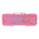 thumbnail image 2 of Teclado Gamer Retroilum Rosado USB, 2 of 2