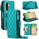 thumbnail image 2 of Para Samsung Galaxy A36 /A56 5G Funda Tipo Cartera con Bloqueo RFID, Funda de Teléfono Tipo Bolso Cruzado con 9 Ranuras para Tarjetas, Bolsillo con Cierre y Correa Desmontable, Verde, para Galaxy, 2 of 9