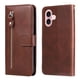 thumbnail image 1 of Funda con Cremallera para iPhone 16 Plus, Carcasa Cartera de Cuero PU con Soporte y Tarjetero, 1 of 6