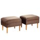 thumbnail image 1 of Set Poufs Provenza Felpa 04 Chocolate, 1 of 5