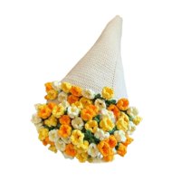 Magideal - Manta De Ramo Para Decoración Del Hogar, Redonda, Romántica, De Ganchillo, Con Flores, Ideal Para Bodas, Cumpleaños, Inauguración De La Casa, Regalos