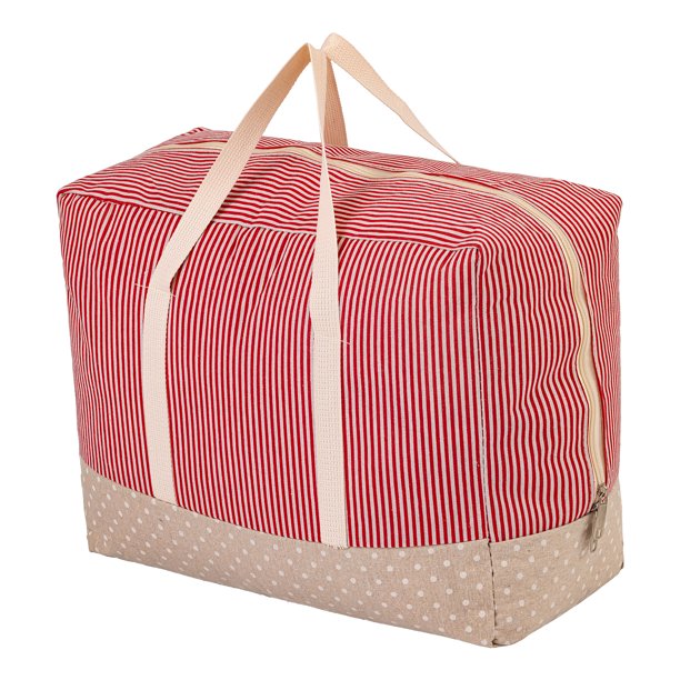 REGALWOVEN 1 Paquete de Almacenamiento de Ropa, Bolsa de Almacenamiento, Bolsa de Mudanza para Organizar Edredones, Organizador de Armario y Almacenamiento con Asas Rojo 16.9*13.8*7.9in
