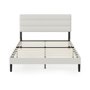 Base De Cama Premium Zinus 2 Plazas 150X190X30Cm Piper Con Respaldo