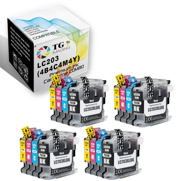 Cartucho de tinta TG Imaging LC203XL - Pack de 16 unidades