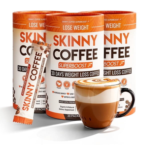 Café para adelgazar Skinny Coffee SuperBoost, 90 porciones