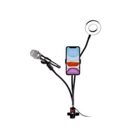 Dblue - Soporte Celular Clip Con Aro Led Con Control De Luz - Ps