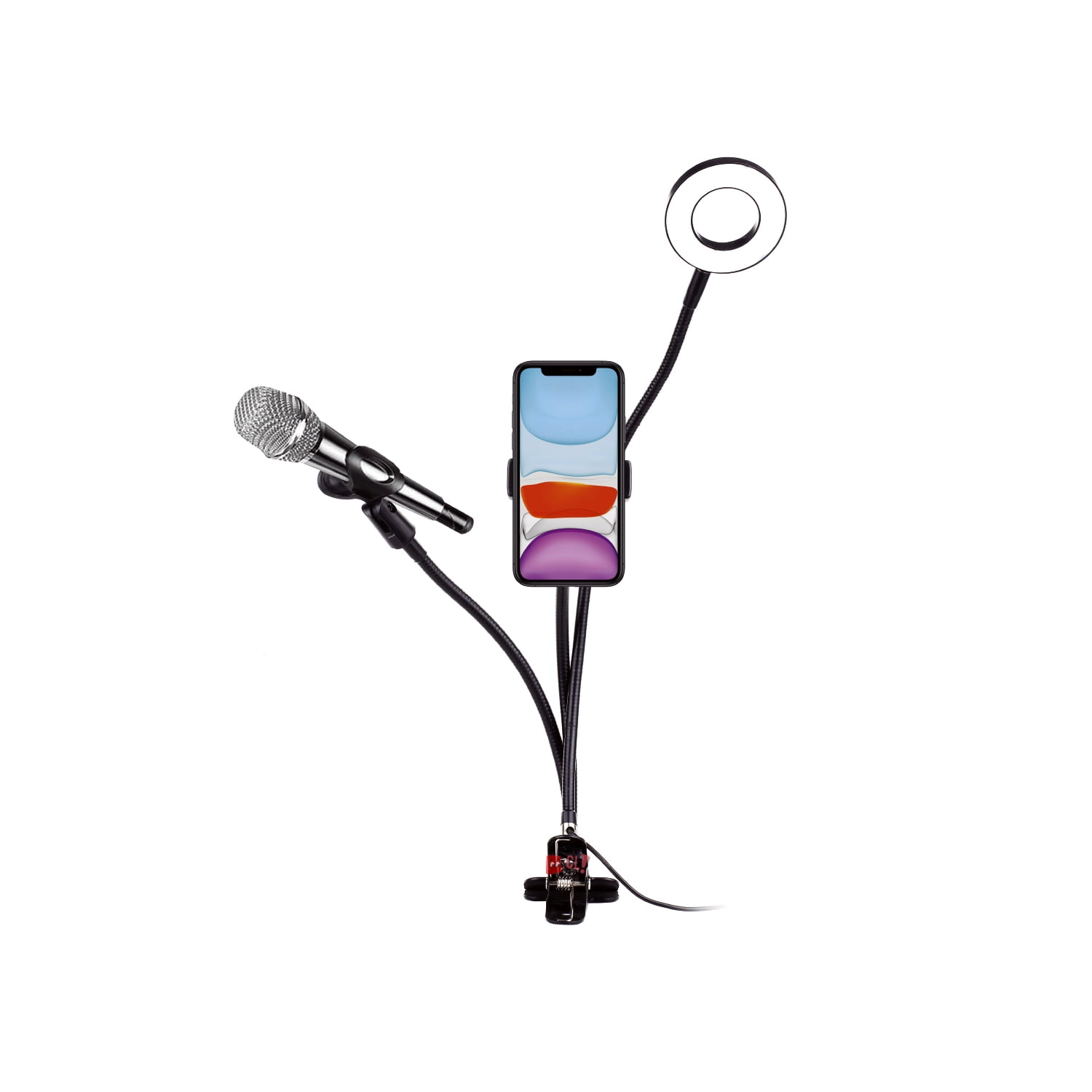 Dblue - Soporte Celular Clip Con Aro Led Con Control De Luz - Ps