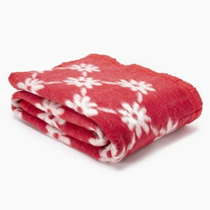 Zahr - Frazada Jacquard Punto King Rojo