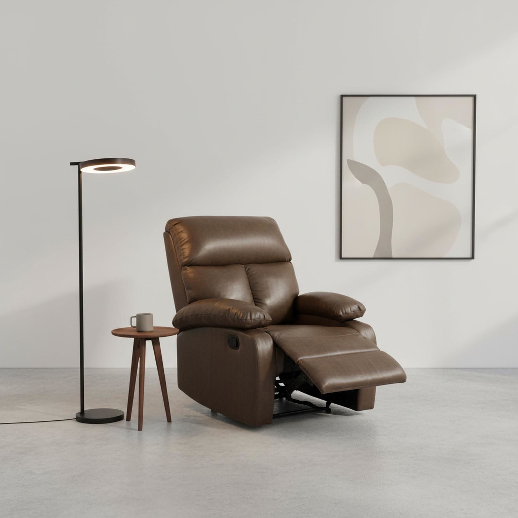 Mainstays - Bergere Reclinable Cumulus Pu Café