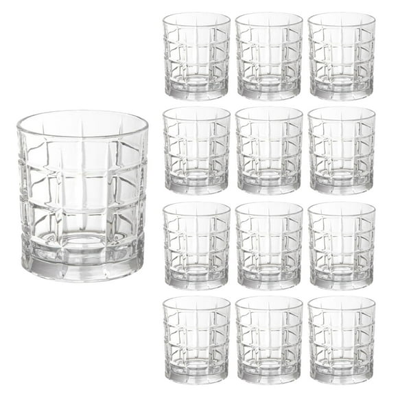 Set De 12 Vasos Bajos 350mL Modelo Glasgow Jugos Bebidas