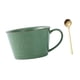 thumbnail image 4 of Taza De Café Con Tazas De Desayuno Con Cuchara Para Bebidas Frías O Calientes Cappuccino 400 Ml De Verde, 4 of 5