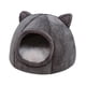thumbnail image 4 of Cama Para Gatos Con Juguete Colgante Con Cojín Extraíble Lavable Para Gatito Gris Oscuro, 4 of 5